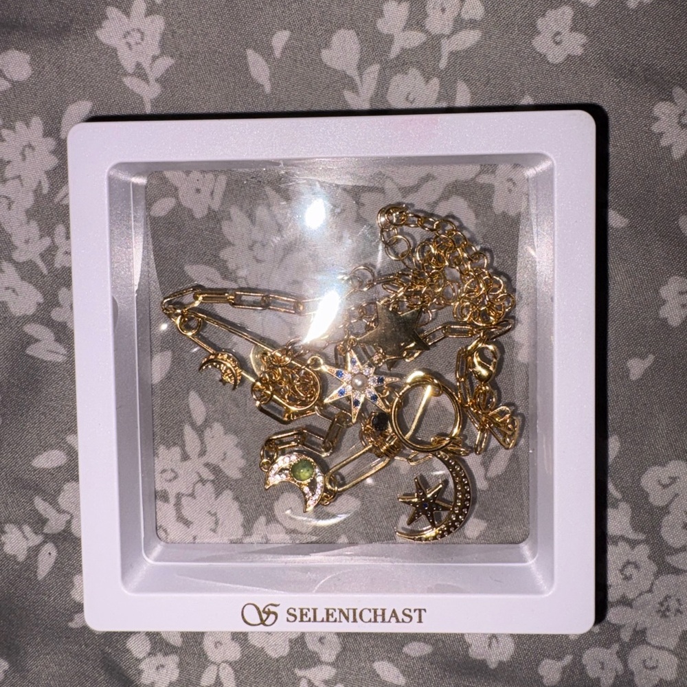 Gold and Silver Star Necklace